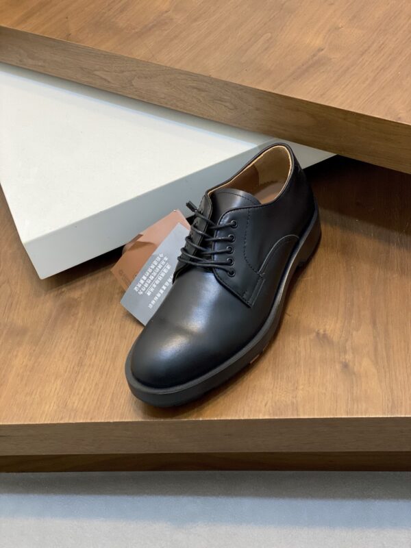 Zegna High End Men's Cowhide Leather Casual Formal Shoes - Image 6