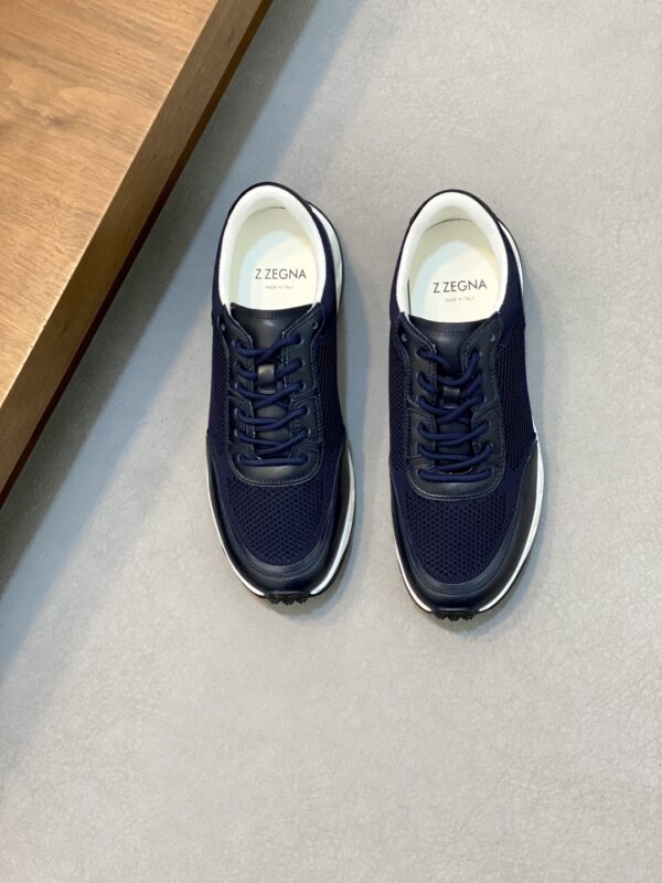 Zegna Men's Nappa Leather Casual Sports Shoes - Image 2