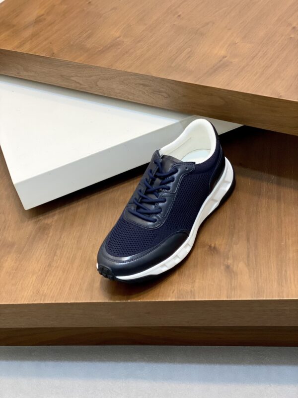 Zegna Men's Nappa Leather Casual Sports Shoes - Image 6