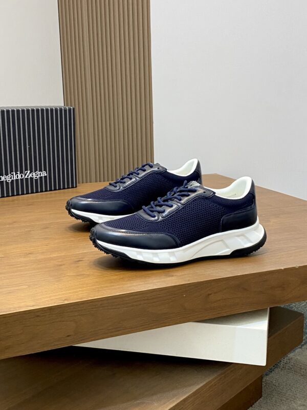 Zegna Men's Nappa Leather Casual Sports Shoes