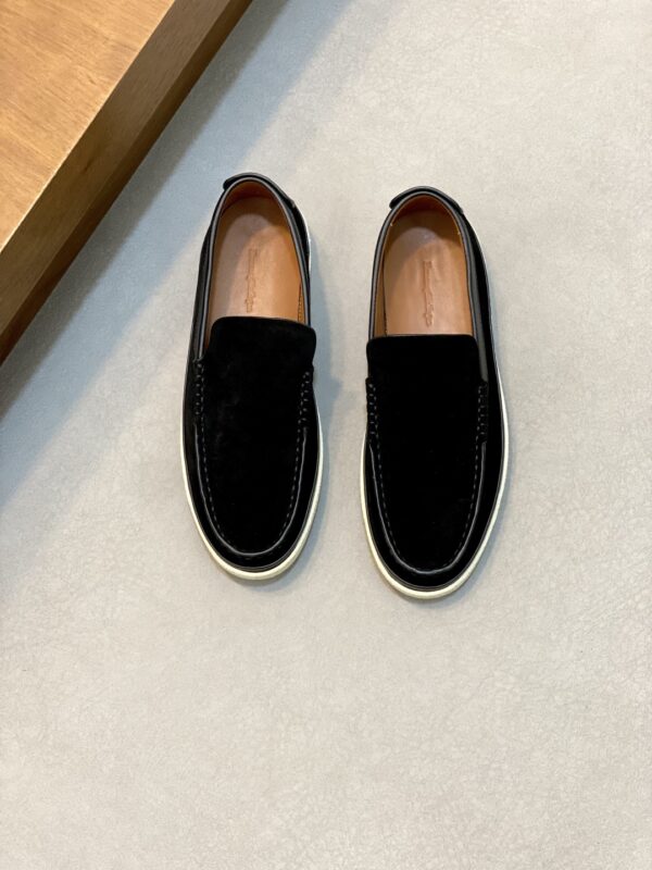 Zegna Garonne Flex Cowhide Leather Casual Loafers - Image 2