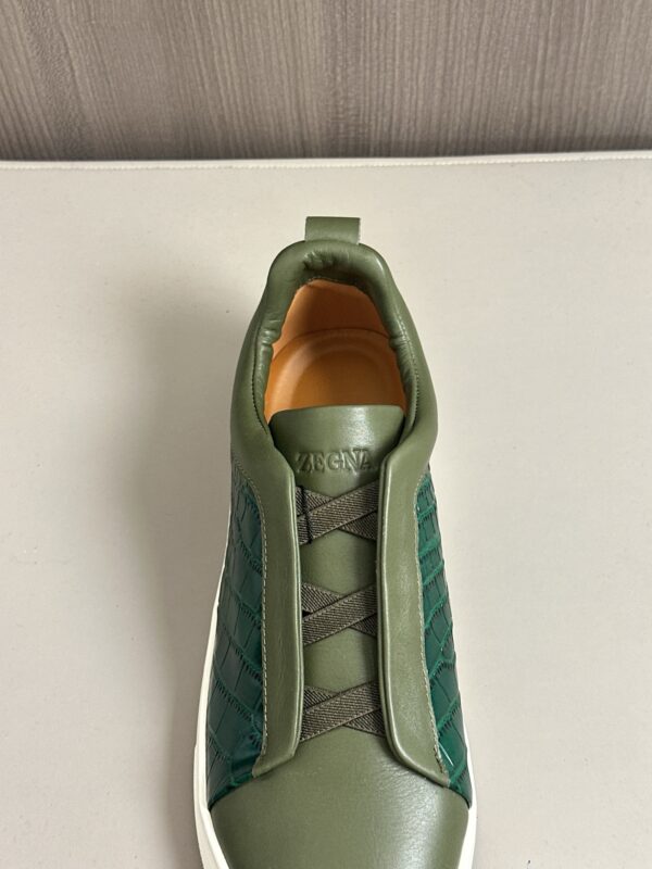 Zegna Men's Cowhide Leather Low Top Casual Sports Shoes - Image 7