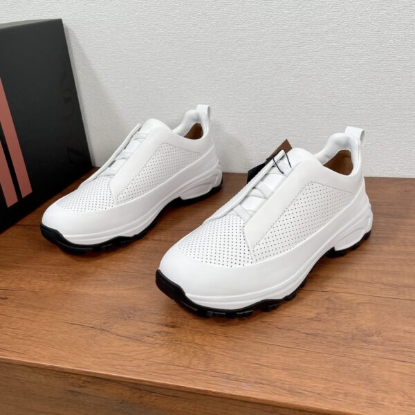 Zegna Triple Stitch ™ Monte Suede Cowhide Casual Shoes - Image 2