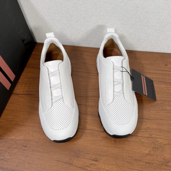 Zegna Triple Stitch ™ Monte Suede Cowhide Casual Shoes - Image 3