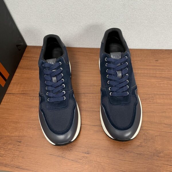 Zegna New Good Quality Men's Low Cut Calf Leather Sports Shoes - Image 3