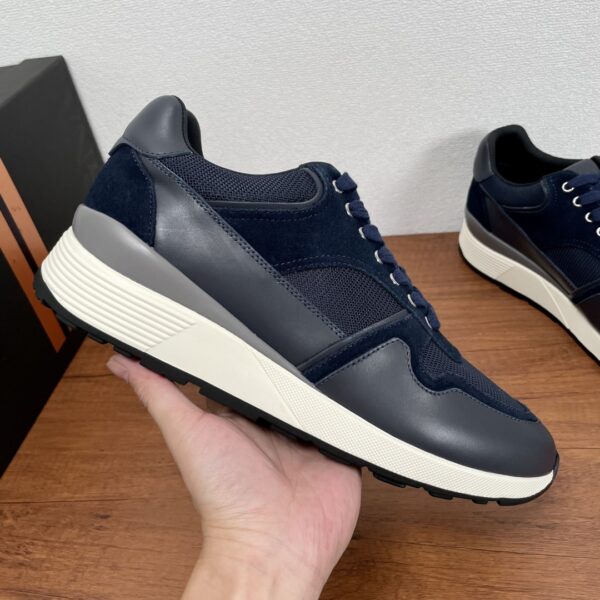 Zegna New Good Quality Men's Low Cut Calf Leather Sports Shoes - Image 4