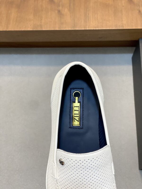 Zilli High Quality Calf Leather Casual Breathable Loafers - Image 7