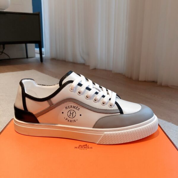 Hermes New Cowhide Leather Casual Shoes For Men And Women - Image 4