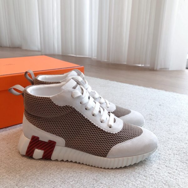 Hermes Giga Couple High Top Casual Sports Shoes - Image 3