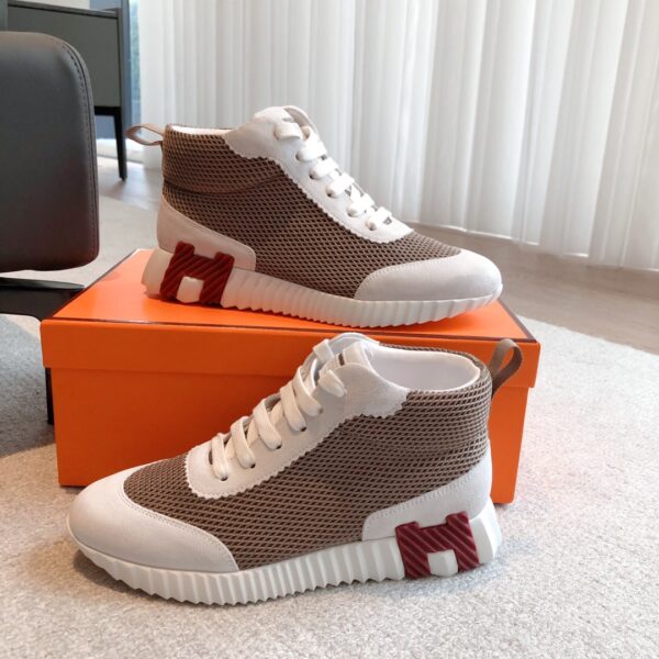 Hermes Giga Couple High Top Casual Sports Shoes - Image 4