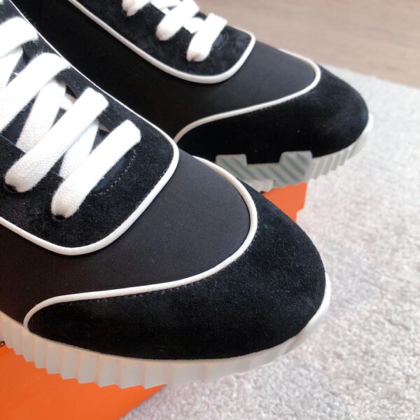 Hermes Giga Couple High Top Suede Leather Casual Sports Shoes - Image 6