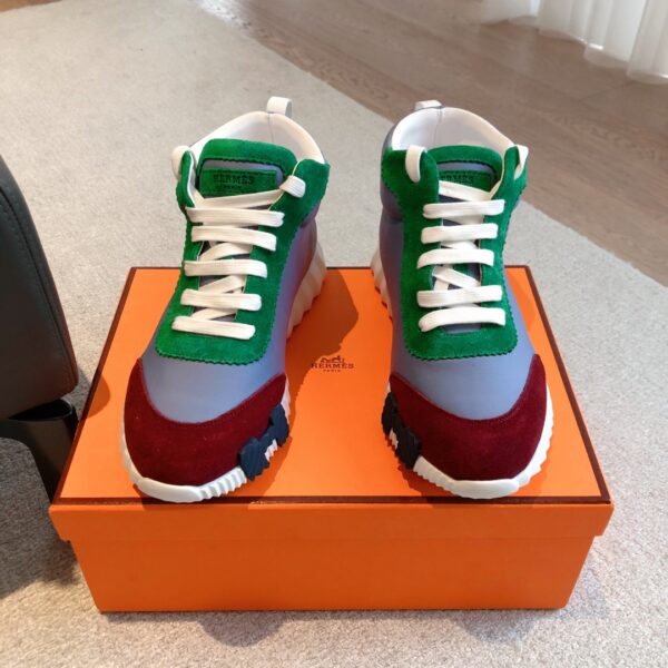 Hermes Good Quality Giga Couple High Top Casual Sports Shoes - Image 2