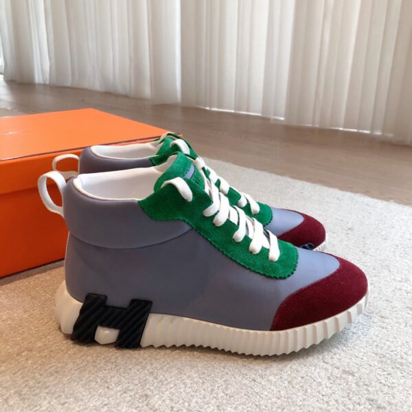 Hermes Good Quality Giga Couple High Top Casual Sports Shoes - Image 3