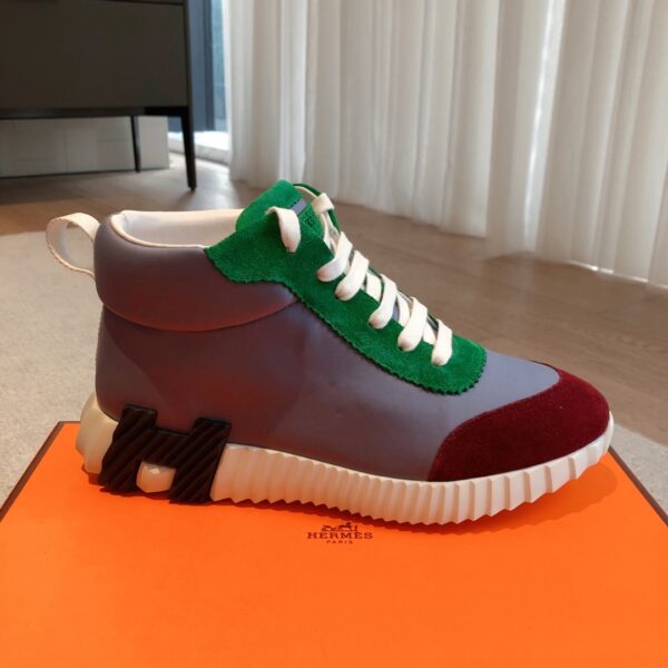 Hermes Good Quality Giga Couple High Top Casual Sports Shoes - Image 4
