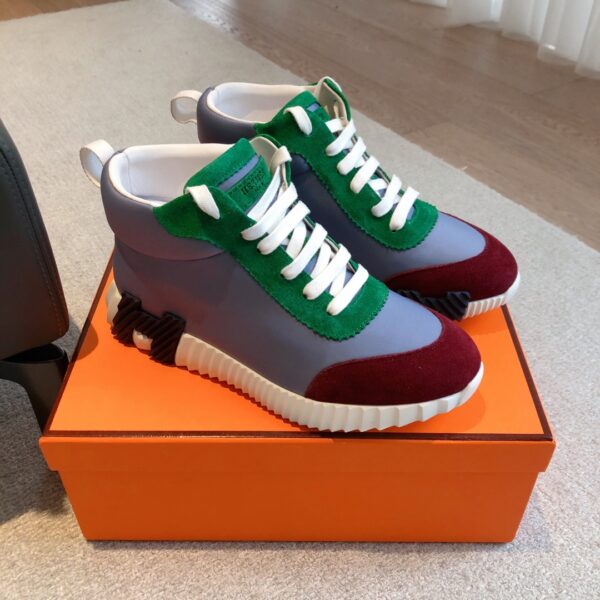 Hermes Good Quality Giga Couple High Top Casual Sports Shoes
