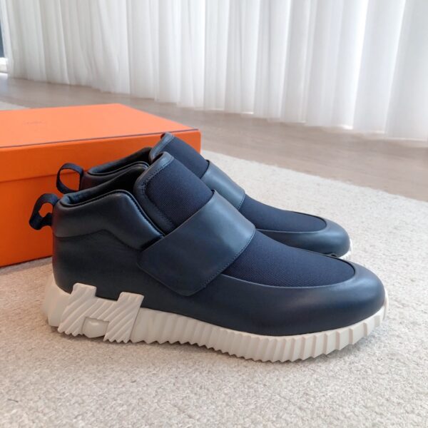 Hermes Couple High Top Height Increase Casual Sports Shoes - Image 3