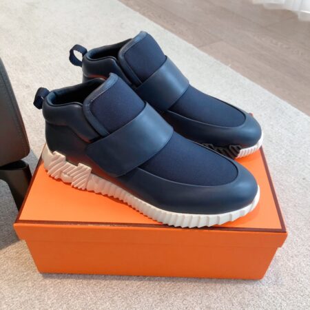 Hermes Couple High Top Height Increase Casual Sports Shoes