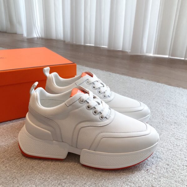 Hermes Couple High Top Thick Sole Casual Sports Shoes - Image 3