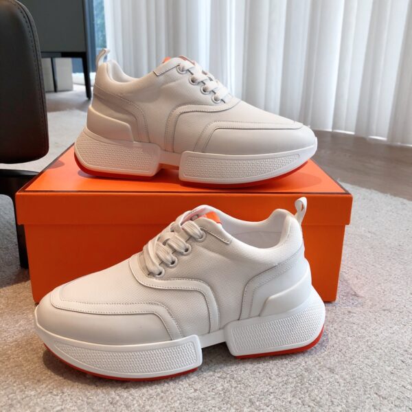 Hermes Couple High Top Thick Sole Casual Sports Shoes - Image 5