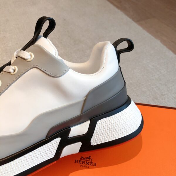 Hermes Couple High Top Thick Sole Height Increase Casual Sports Shoes - Image 7