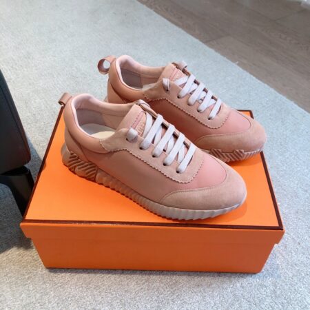 Hermes Couple Low Top Height Increase Casual Sports Shoes