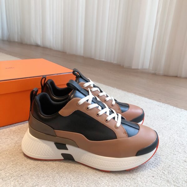 Hermes Couple Low Top Height Increase 5cm Casual Sports Shoes - Image 3