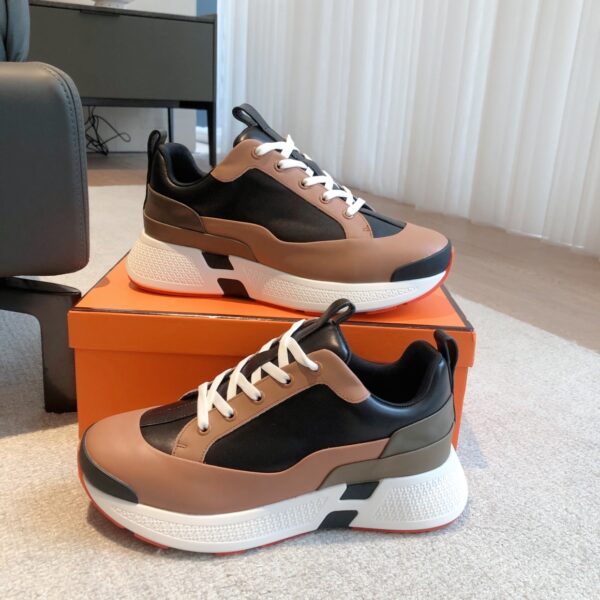 Hermes Couple Low Top Height Increase 5cm Casual Sports Shoes - Image 5