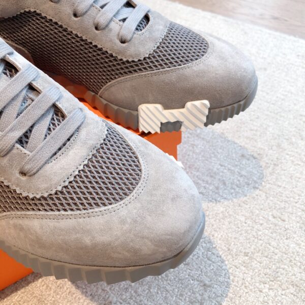 Hermes Couple Low Cut Thick Bottom Cowhide Leather Casual Sports Shoes - Image 6