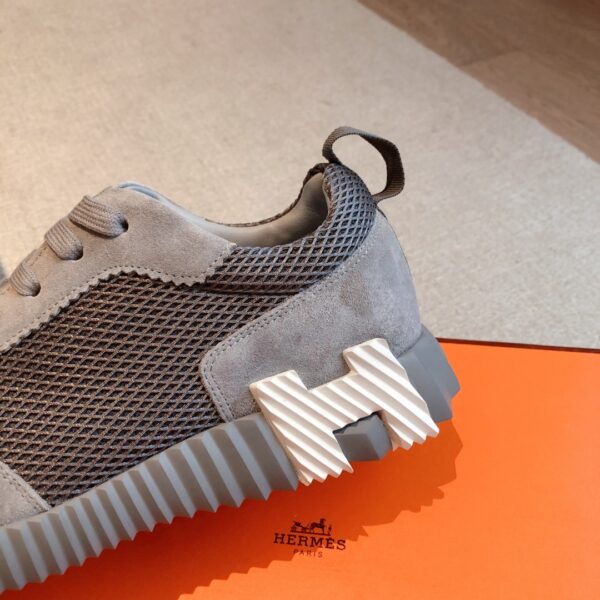 Hermes Couple Low Cut Thick Bottom Cowhide Leather Casual Sports Shoes - Image 7