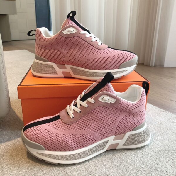 Hermes Couple Breathable Mesh Casual Sports Shoes - Image 5