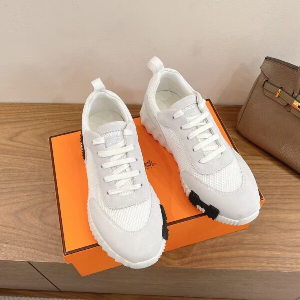 Hermes Cowhide Leather Casual Sports Shoes For Men's And Women's - Image 4