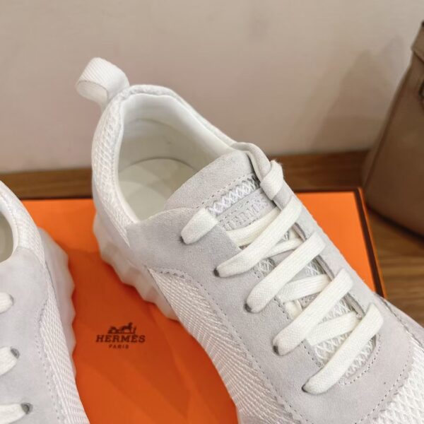 Hermes Cowhide Leather Casual Sports Shoes For Men's And Women's - Image 7