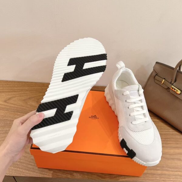 Hermes Cowhide Leather Casual Sports Shoes For Men's And Women's - Image 9