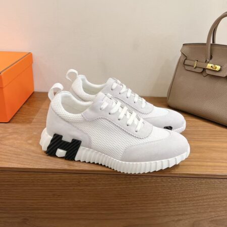 Hermes Cowhide Leather Casual Sports Shoes For Men's And Women's