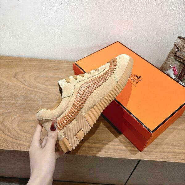 Hermes Good Quality Cowhide Leather Casual Sports Shoes - Image 7