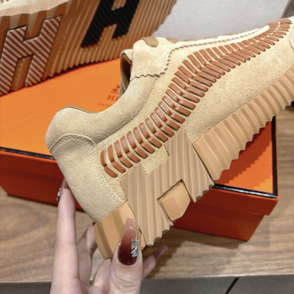 Hermes Good Quality Cowhide Leather Casual Sports Shoes - Image 9