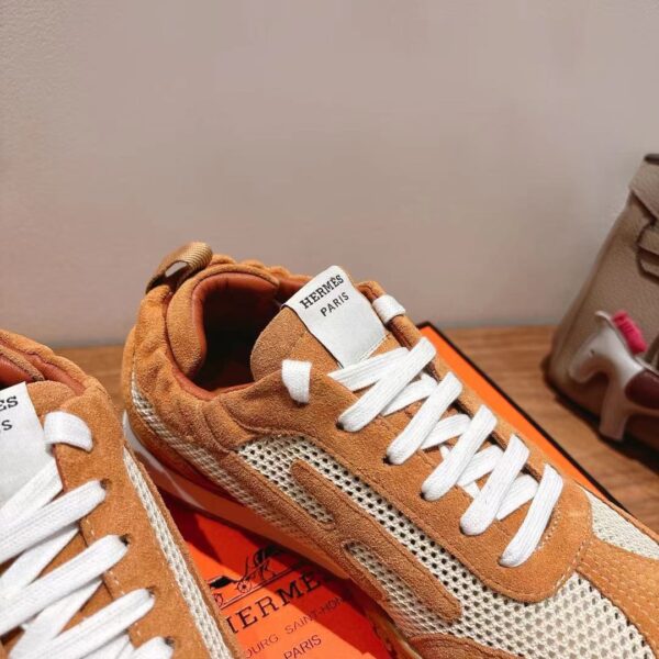 Hermes Men And Women Cowhide Leather Casual Sports Shoes - Image 7