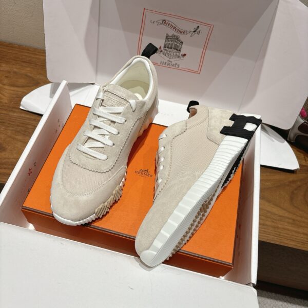 Hermes Fashion Couple's Cowhide Leather Sports Shoes - Image 6