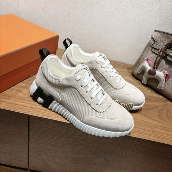 Hermes Fashion Couple's Cowhide Leather Sports Shoes - Image 4