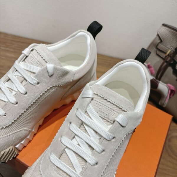 Hermes Fashion Couple's Cowhide Leather Sports Shoes - Image 5