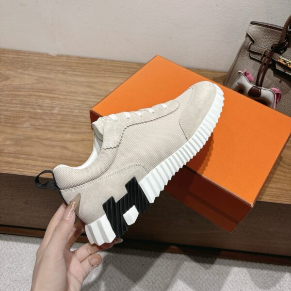 Hermes Fashion Couple's Cowhide Leather Sports Shoes - Image 8