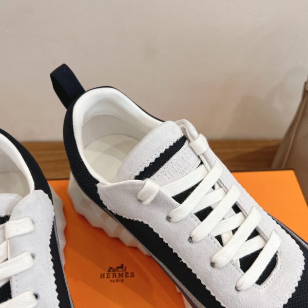 Hermes Classic Couple Style Cowhide Leather Casual Sport Shoes - Image 7