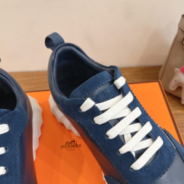 Hermes Classic Cowhide Leather Casual Sport Shoes - Image 7