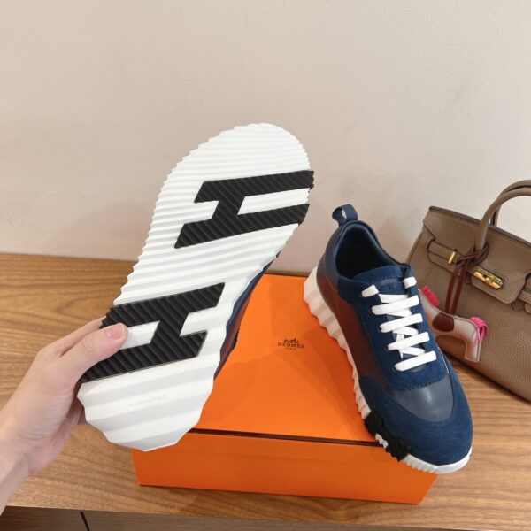 Hermes Classic Cowhide Leather Casual Sport Shoes - Image 9