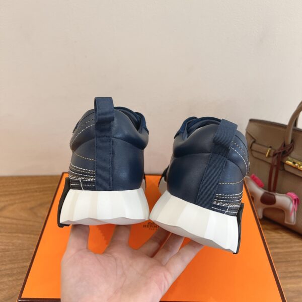 Hermes Classic Cowhide Leather Casual Sport Shoes - Image 8