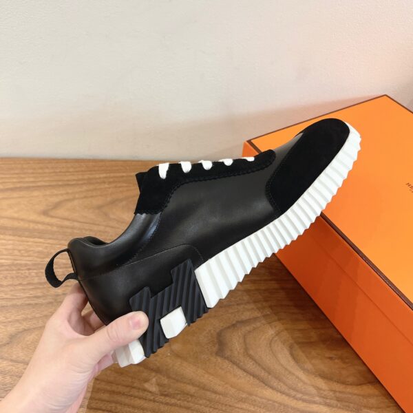 Hermes Classic Couple's Cowhide Leather Casual Sport Shoes - Image 7