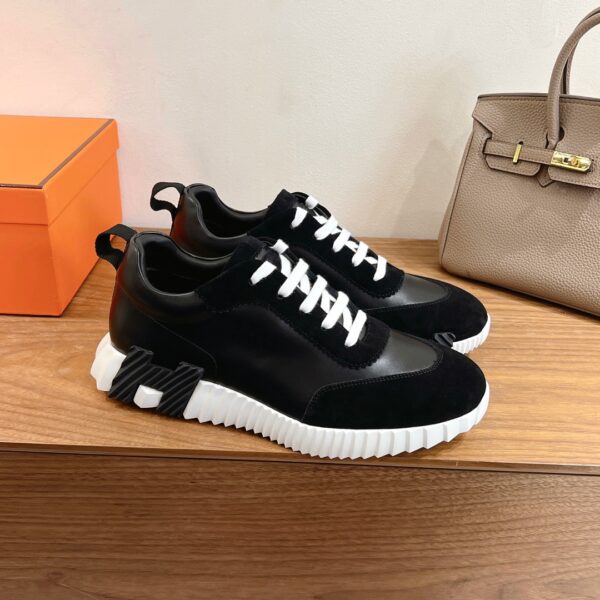 Hermes Classic Couple's Cowhide Leather Casual Sport Shoes