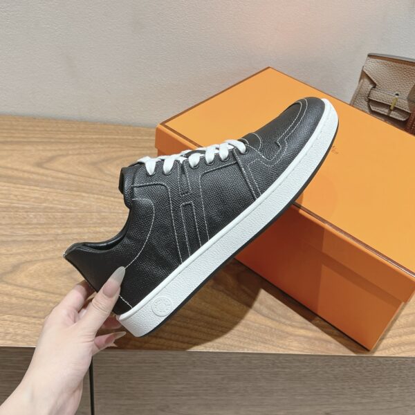 Hermes Fashion Couple's Cowhide Leather Casual Sport Shoes - Image 6