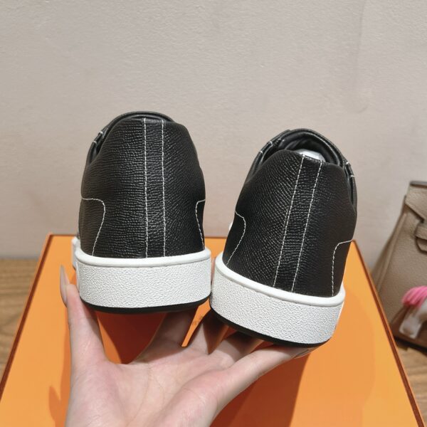 Hermes Fashion Couple's Cowhide Leather Casual Sport Shoes - Image 8