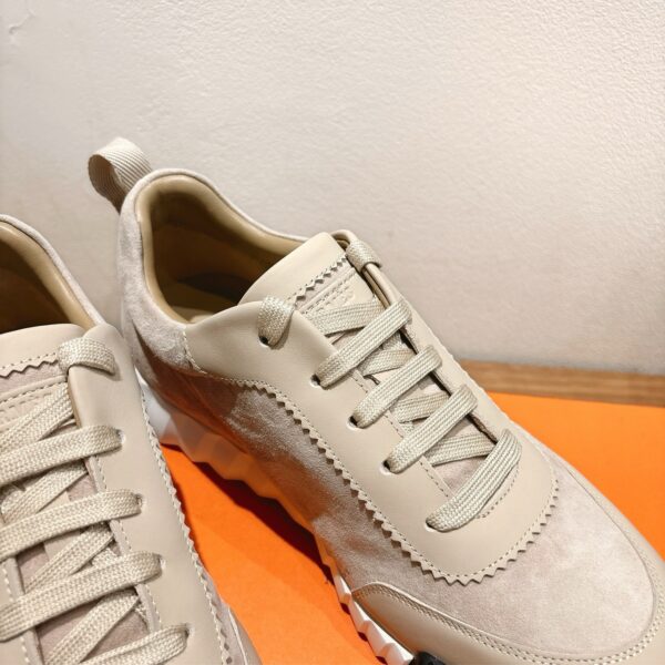 Hermes Classic Couple Cowhide Leather Casual Sport Shoes - Image 5